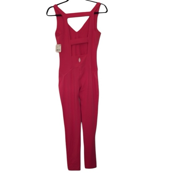 Free People Movement jumpsuit, electric sunset/coral color, size XS - Picture 5 of 8